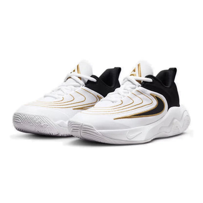 Nike Genuine Nike Fashionable Cushioning Lace-Up Comfortable Basketball Sneakers Fz6734-100