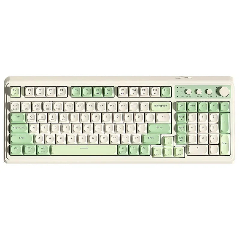 AULA S99 Spider Keyboard Membrane Keyboard Wireless Bluetooth Wired Three Mode RGB Gamer Keyboards Office Typing Mute 99 Keys