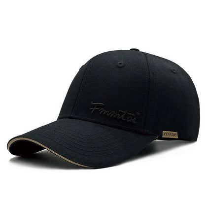 2026 New Men's Big Size Outdoor Sun Protection Baseball Cap, Hard Top Slim Face Fashion Peak Hat Unisex