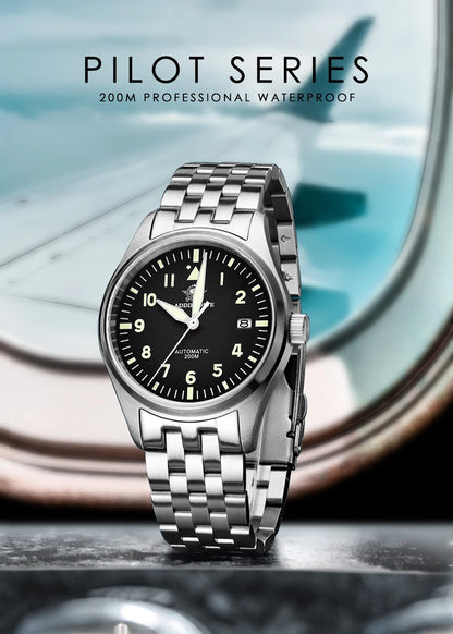 ADDIESDIVE Watch For Men MY-H2 Stainless Steel Classics Mechanical Watches NH35 200m Diving Luminous Analog Watch Reloj Hombre
