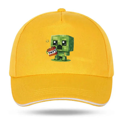 1 Creeper Pattern Baseball Cap | Unisex Hip-Hop Cap, lightweight and form-fitting, perfect for travel and casual wear Sun Hat