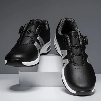 Zapatillas de golf para hombre con cámara de aire, deportivas para correr y conducir, transpirables, ligeras, cómodas, atléticas, antideslizantes y giratorias