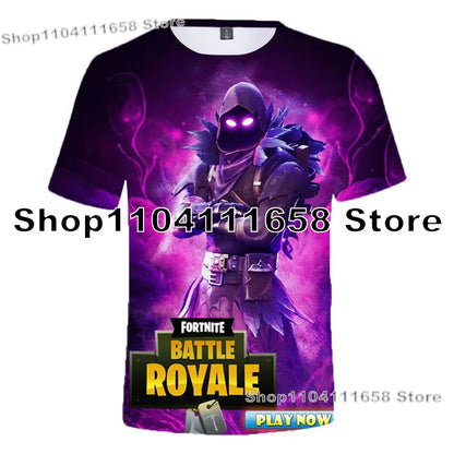 Banana Peely T-Shirt Damen-Tee Kinder F-Fortnite T-Shirt für Herren mit 3D-Druck, Battle-Royale-Game-Sommertop, Geburtstagsgeschenke