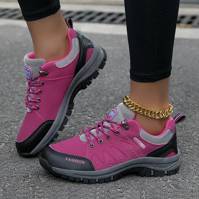 Women’s Hiking Shoes Outdoor Sneakers Non-Slip Walking Shoes Comfortable Footwear Climbing Jogging Boots Sports Shoes for Women