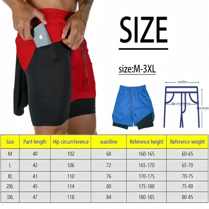 Pantaloncini da palestra da uomo Anime Demon Slayer ad asciugatura rapida, pantaloncini doppio strato 2 in 1, sportswear Y2K estate 2026, streetwear traspirante