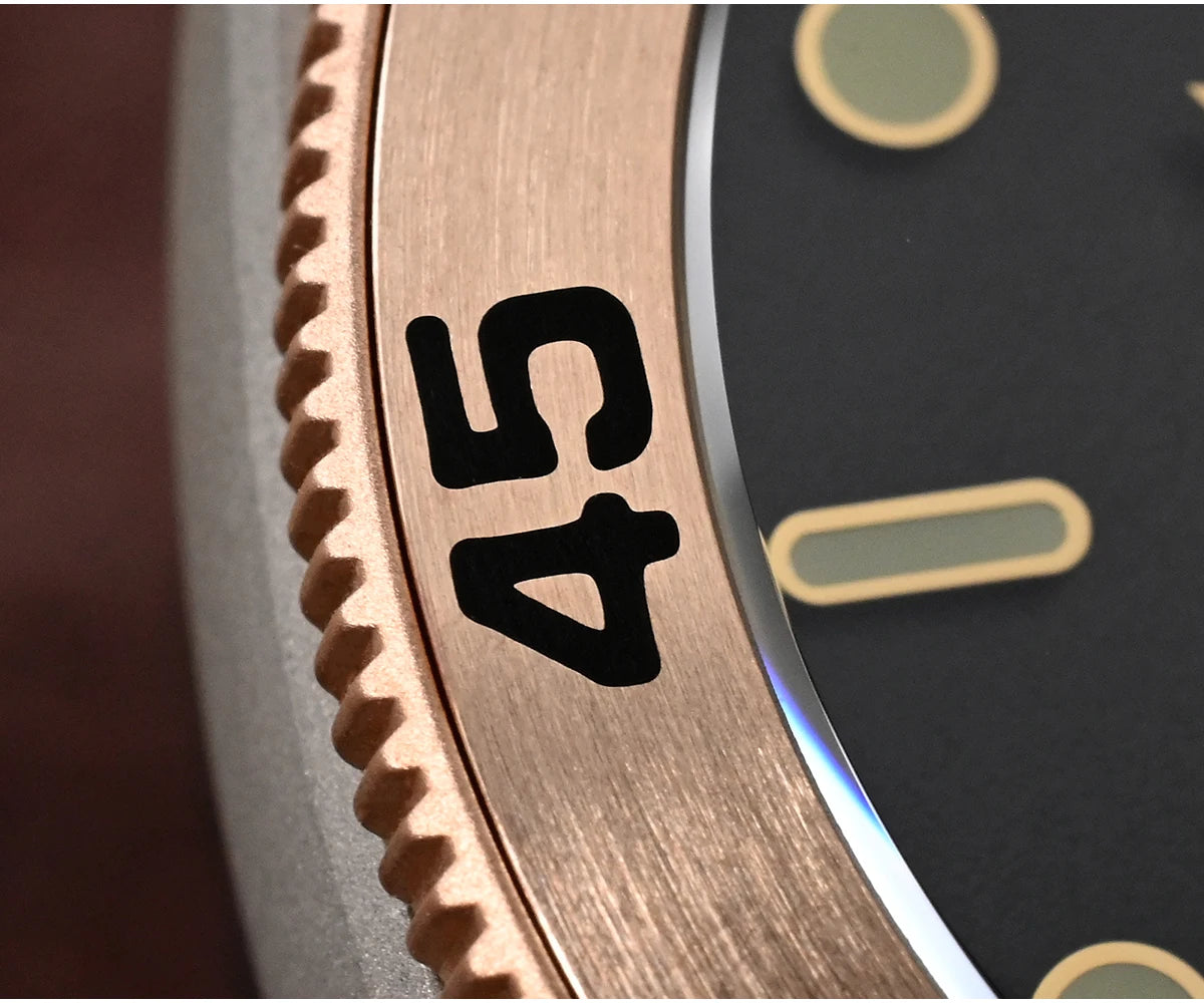 San Martin 42mm Retro Titanium Diver Watch NH35 Automatic Men's Mechanical Watches Bronze Bezel Sapphire Luminous Waterproof 200m