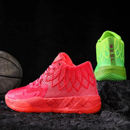 Youth Basketball Shoes for Actual Combat, Outdoor Comfortable Cushioning, Wear-Resistant, Fashionable, Breathable, High Quality