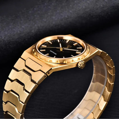 PAGANI DESIGN Men's Quartz Watches Ultra-Thin 7mm Series 37mm Sapphire Stainless Steel Waterproof Watches for Men TMI VJ21