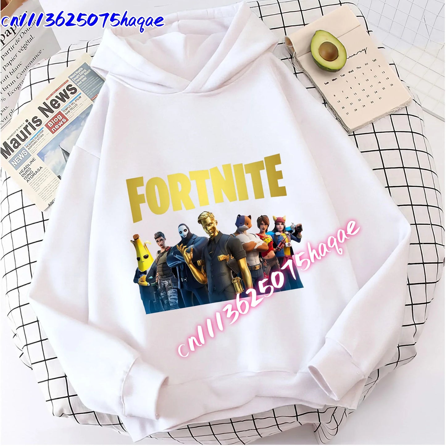 New Fortnite Kids Sweatshirts Cartoon Game Character Printed Hoodie Autumn Casual Children’s Tops Winter Baby Boys Clothing