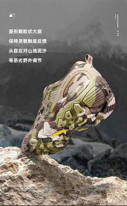 HUMTTO Men's Non-slip Sports Breathable Summer Hiking Shoes Outdoor Luxury Designer Trekking Climbing Sneakers