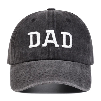 1pc  DAD MOM Letter Embroidery Wash Baseball Caps Spring and Autumn Outdoor Adjustable Casual Hats Sunscreen Hat