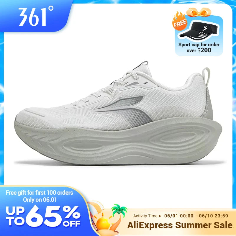 361 Degrees PopBlaze 5 Men Running Shoes New Cushioning Thick-Soled Breathable Non-Slip Outdoor Jogging Male Sneakers 672532212