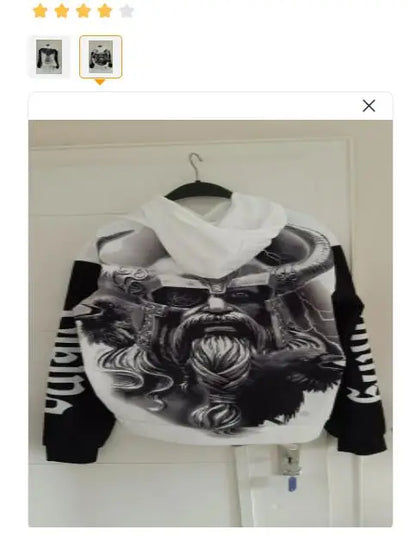 2024 Mens Hoodies Eagle Tattoo Pattern Vikings 3D Printed Fashion Casual Harajuku Hip Hop Autumn And Winter Oversized Sudaderas, Produit gaming premium Fraquane