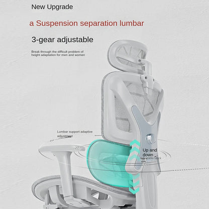 New E07 Pro Ergonomic Chair Sedentary Comfort Office Chair Home Study  Gaming Chair Backrest Adjustable Seat With Footrest