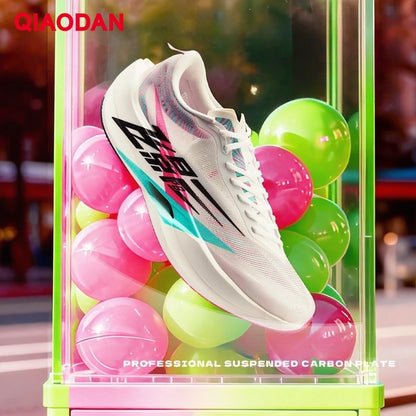 QIAODAN Feiying PB6.0 Men's Marathon Racing Running Shoes with Full Palm Carbon Plate, Lightweight Sports Sneakers QDB023261299