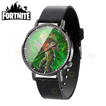 Wrist Watch F-Fortnite Cook Watch Trend Fashion Creative Quartz Student Watches Battle Game Figure Model Kids Birthday Gift