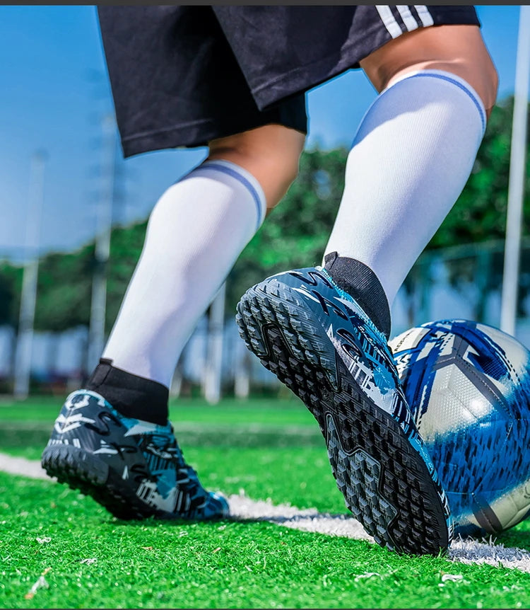 Size 34-46 Men's FG/TF Football Boots Futsal Professional Unisex Kids Soccer Training Outdoor Boys Football Sneakers