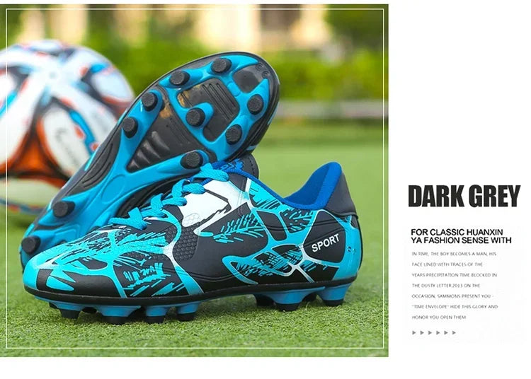 Children Soccer Shoes Sports Society Field Boy Football Shoes Futsal Fast Indoor Sneakers Original Ankle Cleats Football Boots