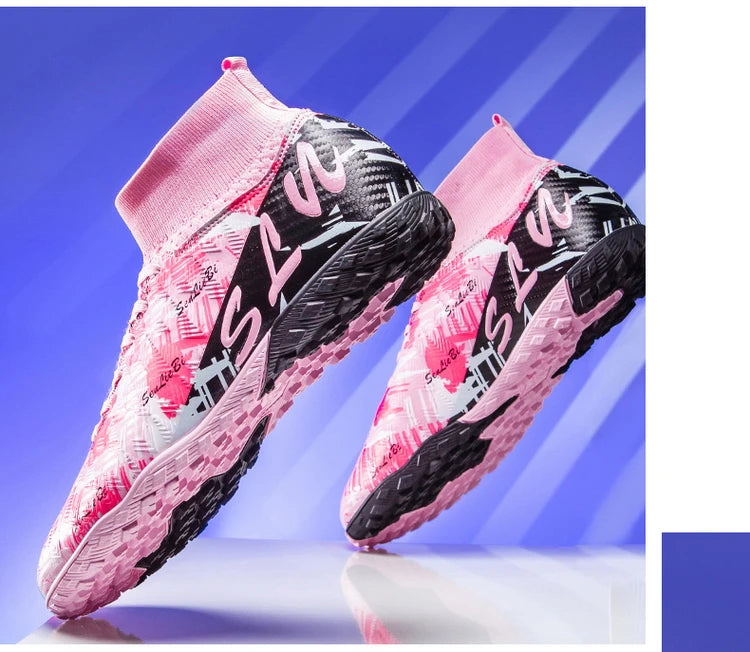 Size 34-46 Men's FG/TF Football Boots Futsal Professional Unisex Kids Soccer Training Outdoor Boys Football Sneakers