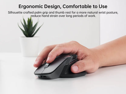 Rapoo MT760/MT760Mini Multi-mode Rechargeable Wireless Bluetooth Mouse Ergonomic 4000 DPI Support Up to 4 Devices Office Mice
