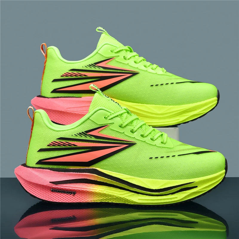 Men's Casual Sport Shoes Air Cushion Running Shoes Breathable Marathon Running Sneakers Durable Outsole Trainer Tennis Walking Shoe