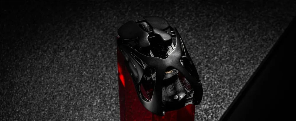 Angry Miao Infinity Gaming-Wireless-Maus aus Metall, ultraleicht, hohl, Hot-Swap-fähig, PAW3950, Dual 8K, kabelgebunden, Tri-Mode
