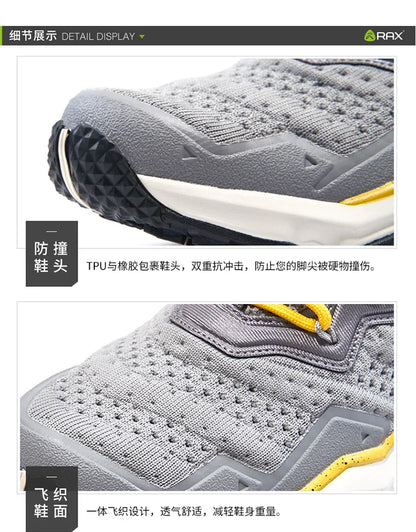 Rax Men Waterproof Hiking Shoes Breathable Hiking Boots Outdoor Trekking Sports Sneakers Tactical Shoes