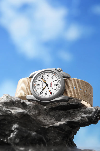 Boderry VOYAGER Field Watches Bronze Case Automatic For Seiko NH35 Watch 100M Waterproof Clock Military Vintage Wristwatch Mens