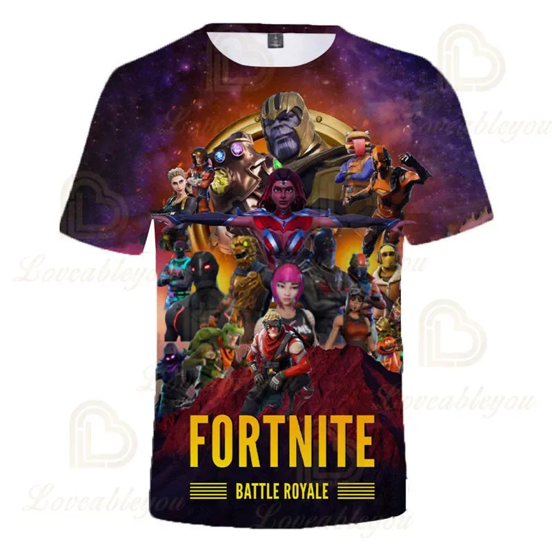 Fortnite Men and Women Victory Children's Wear Battle Royale 3D Sweatshirt Boys Girls Clothes Tops Kids T-Shirt Hero Teen Tops