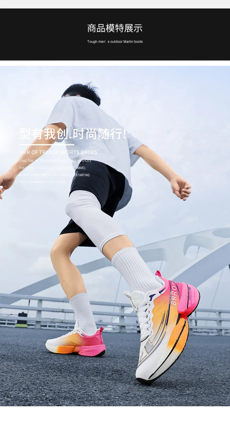 2026 New Men's Sports Running Shoes, Marathon-Ready, Breathable, Lightweight, Comfortable Women's Athletic Sneakers, Jogging Tennis Air Cushion