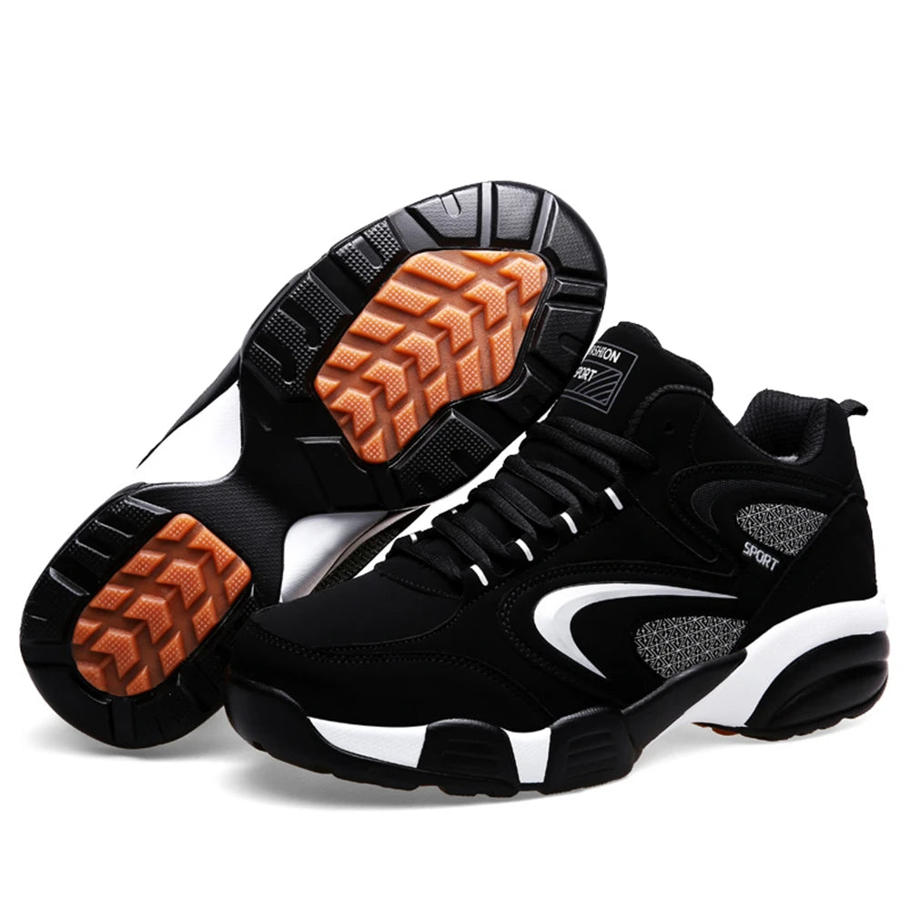 Trendige Colour-Block-Sneaker für Herren in Übergröße, bequeme, rutschfeste, geschnürte und robuste Freizeitschuhe für Outdoor-Aktivitäten von Herren