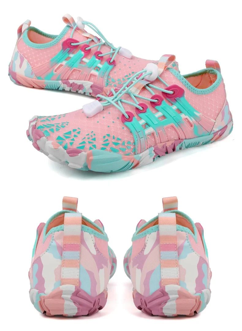 Unisex Quick-Drying Breathable Aqua Shoes Barefoot Beach Footwear for Adults and Kids Gym Outdoor Training Sneakers Size 28-46
