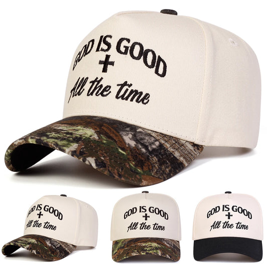 Unisex GOD IS GOOD Letter Embroidery Baseball Caps Spring Autumn Outdoor Adjustable Casual Hats Sunscreen Hat Sports Cap