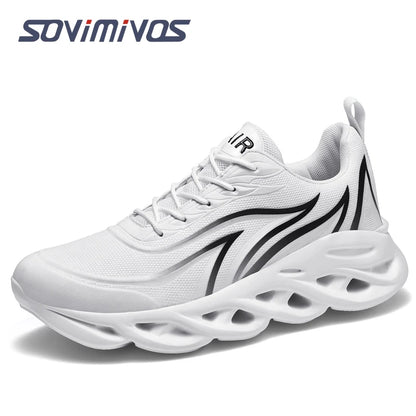 Men's Walking Shoes - Slip-On Tennis Running Shoes Memory Foam Lightweight Work Sneakers for Indoor Outdoor Gym