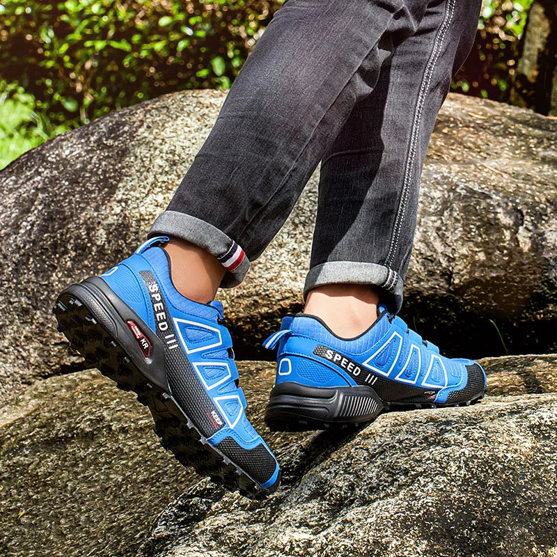 Men’s Hiking Shoes Waterproof Outdoor Lace-Up Sports Shoes Women’s Bicycle Casual Shoes Non-Slip Field Tactical Training Shoes