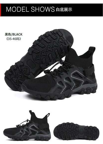 Unisex Breathable Quick-Drying Fishing Water Sport Shoes Summer Upstream Barefoot Aqua Boots Outdoor Non-Slip Women Beach Shoes
