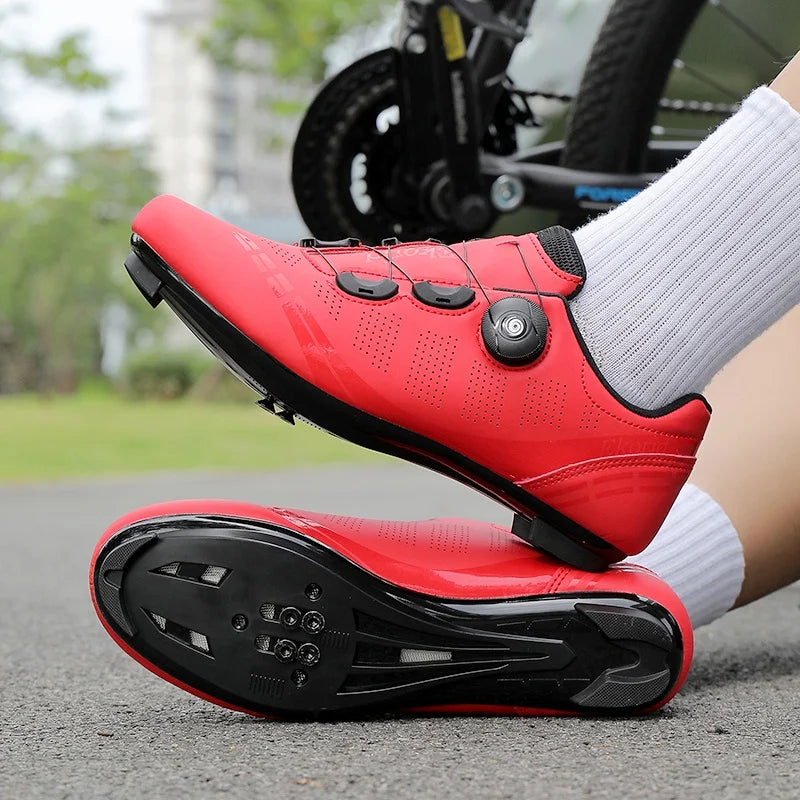 Herren-Mountainbike-Schuhe MTB, atmungsaktiv, rutschfest, hohe Härte, geeignet für Outdoor-Straßenrennen und Mountain-Offroad-Fahrten 37-46