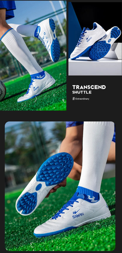 Double Star Men's Genuine TF Turf Soccer Shoes, for Primary School Students, Teenagers, Adults & Kids, Professional Training and Match