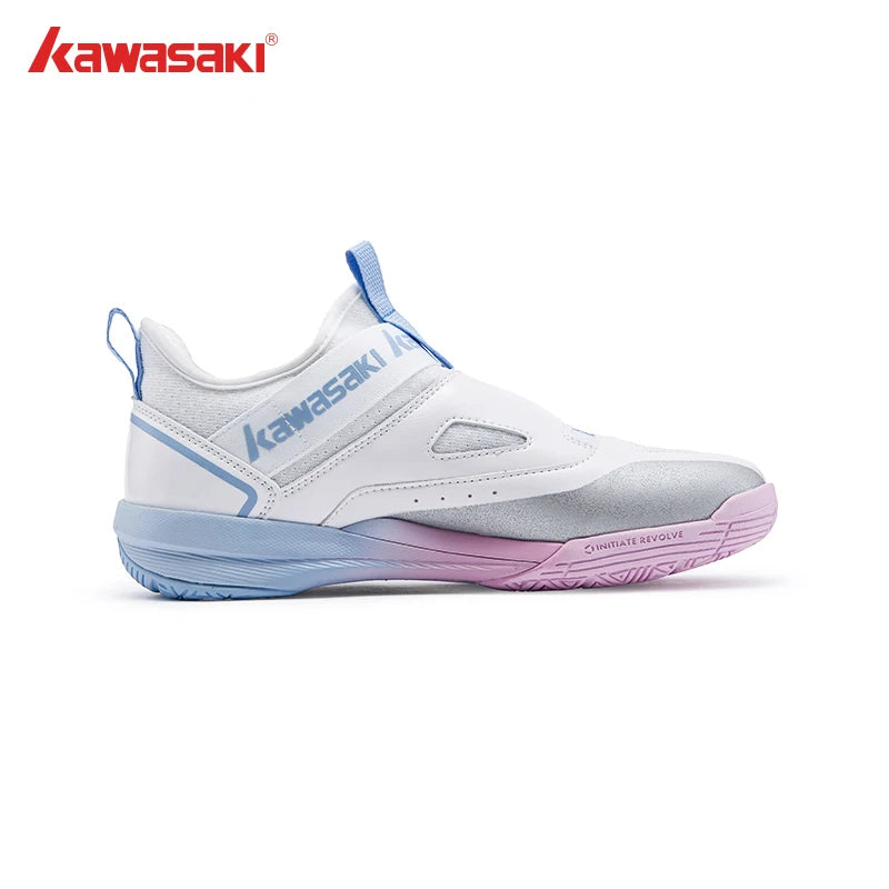 Kawasaki CROSS SPACE MID 2.0 Badminton Shoes Upgraded Shock-Absorbing Auto Knob Professional Sport Shoes Men 2024 New