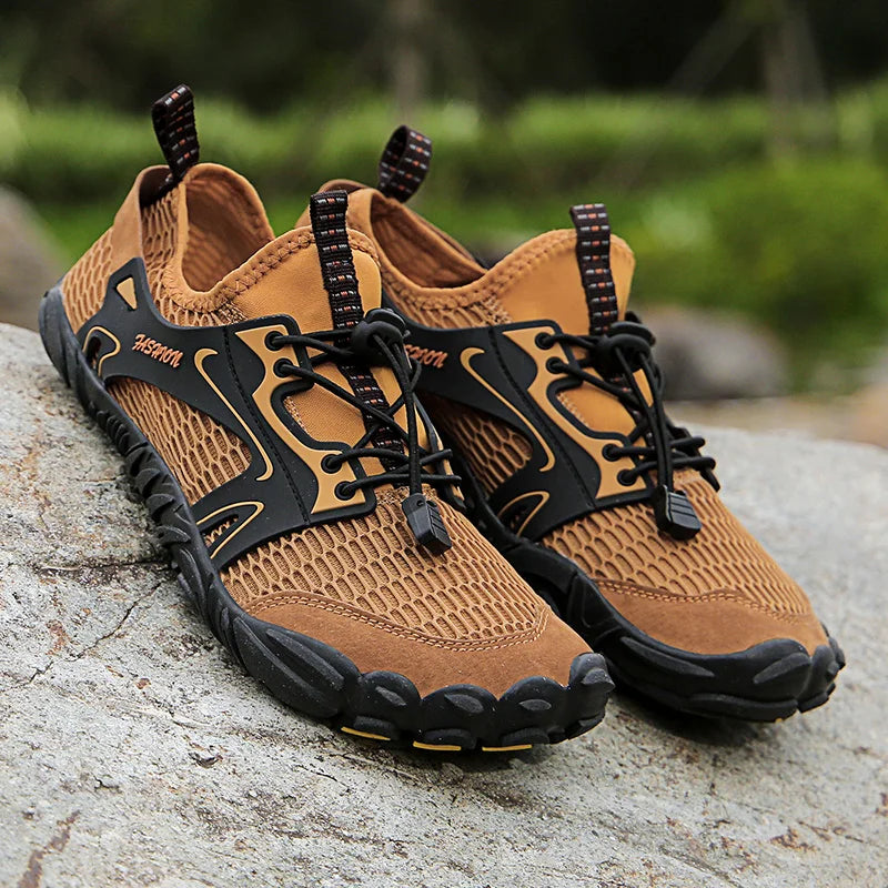 Water Shoes for Men, Trekking Hiking Shoes, Drainage Beach Aqua Shoes, Quick Dry Swim Barefoot Sandals, Diving Fishing Surfing Sneakers