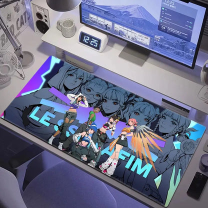 Sexy Anime Girls Gaming Mousepad HYBXAXC Laptop Office Rubber Soft Table Mat Xxl Large Computer Overwatch Game Keyboard Carpet