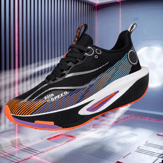 Men's Running Shoes Carbon Plate Professional Running Shoes Breathable Non-slip Cushioning Women's Casual Running Sports Shoes