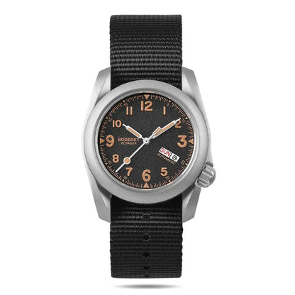 BODERRY Men's Automatic Watch 40MM Titanium Pilot Sport Mechanical Wristwatch 100m Waterproof Sapphire C3 Luminous NH35