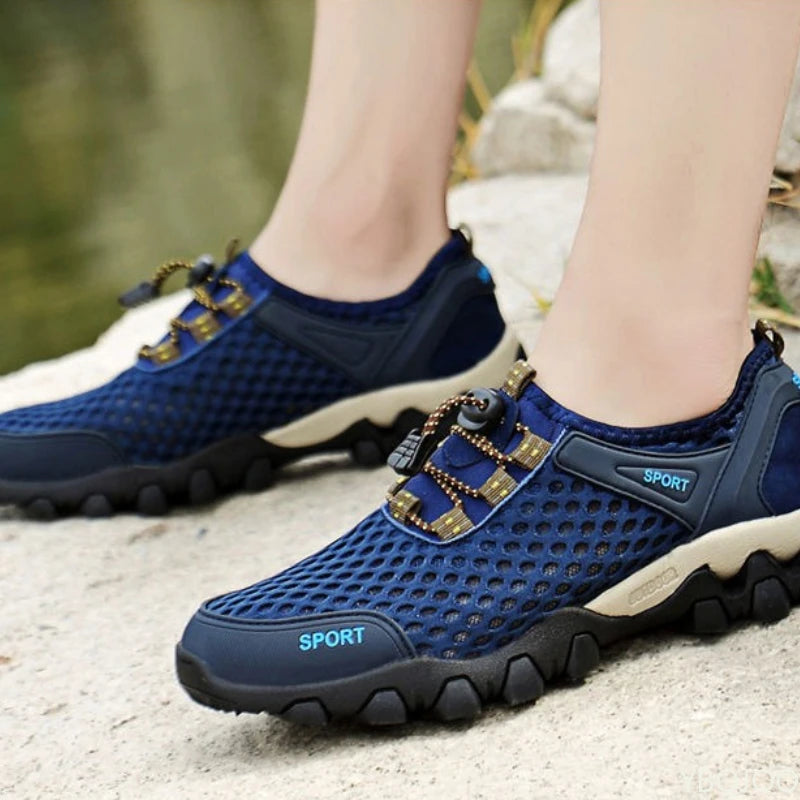 Summer Fashion Breathable Water Wading Men's Shoes, Sports and Leisure Running Trend Flat-Bottomed Mountaineering Sports Shoes