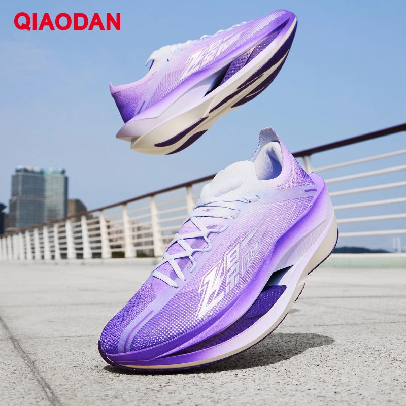 QIAODAN Feiying Plaid 3 Carbon Plate Herren-Laufschuhe 2026 Marathon-Wettkampfsneaker mit Rebound-Dämpfung, Sportschuhe QDB023262290