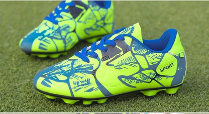 Children Soccer Shoes Sports Society Field Boy Football Shoes Futsal Fast Indoor Sneakers Original Ankle Cleats Football Boots