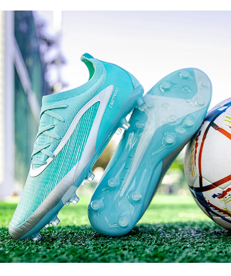 New Men Football Boots Sport Adult Long Spikes Soccer Shoes Training Outdoor Cleats Breathable Non Slip Boys Match Comfortable