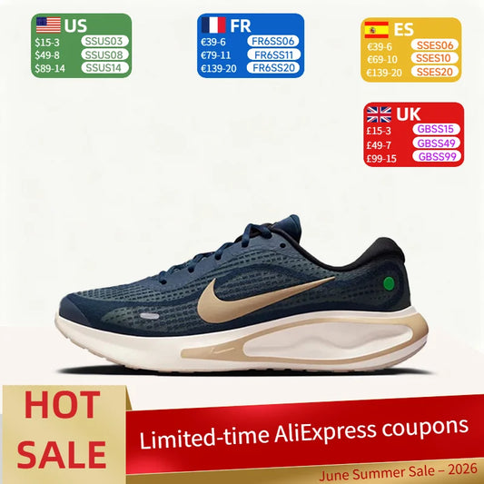 Nike Journey Run: Comfortable, Versatile, Breathable, and Lightweight Low-Top Casual Running Shoes for Men – Blue FN0228-403