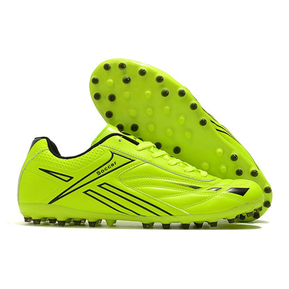 New Unisex Large Size Adult Training Game Sneakers Indoor Outdoor Lawn Youth Student Sport Soccer Shoes 39-45#