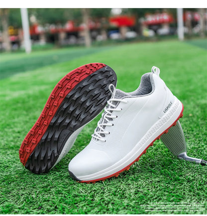 Hot Sale Leisure Golf Shoes Men's Waterproof Golf Spikes Sneakers Professional Non-Slip Golf Trainers Luxury Sports Shoes